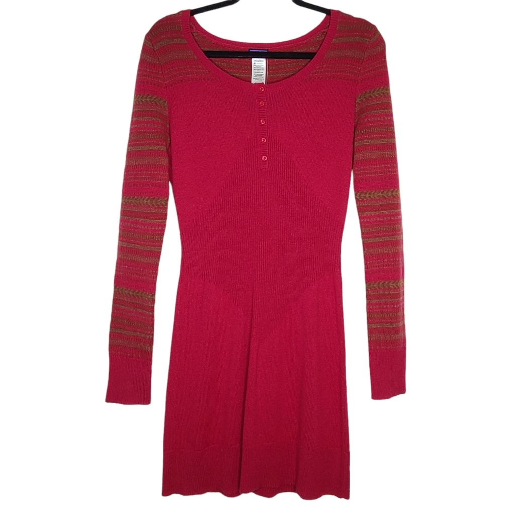 Patagonia Rios Secret Sweater Dress Jeweled Berry 58675 Medium Nwt